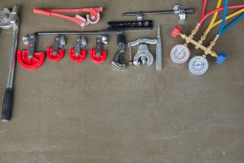 Hulpmiddelen voor HVAC stock fotografie Hulpmiddelen voor HVAC stock fotografie