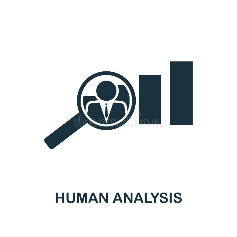 Human Analysis creative icon. Simple element illustration. Human Analysis concept symbol design from human resources collection. P stock illustration