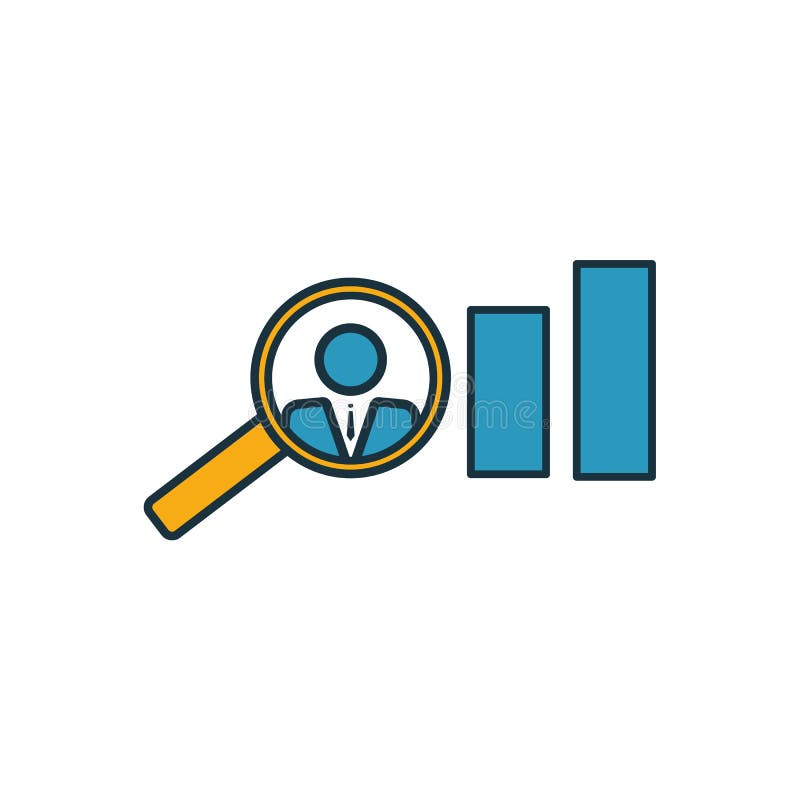 Human Analysis icon set. Four elements in diferent styles from human resources icons collection. Creative human analysis icons stock illustration