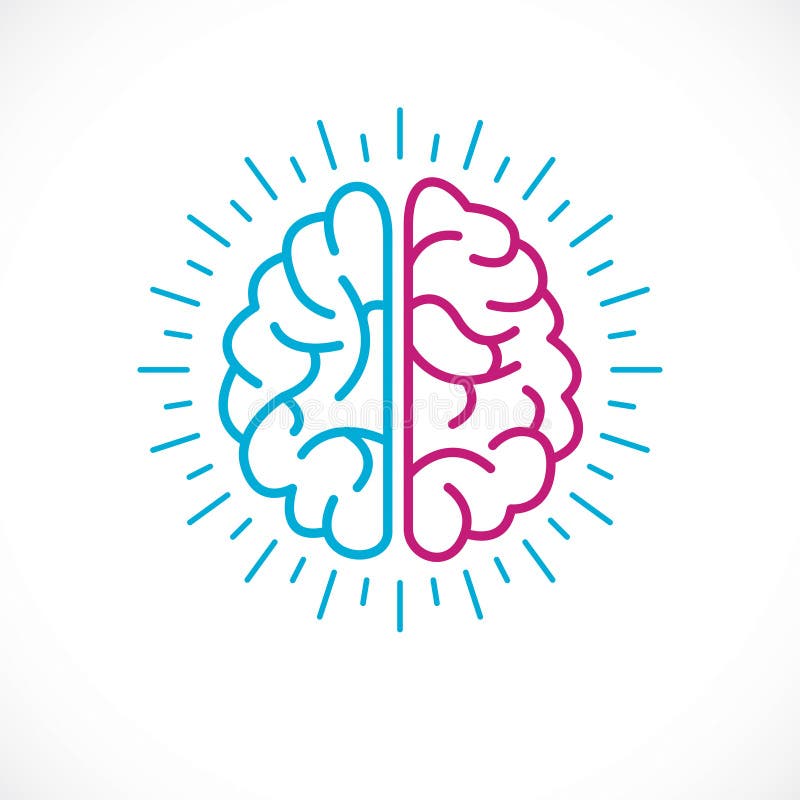 Human Anatomical Brain Mental Health Psychology Conceptual Logo Stock Vector - Illustration Of Health Business 128349857