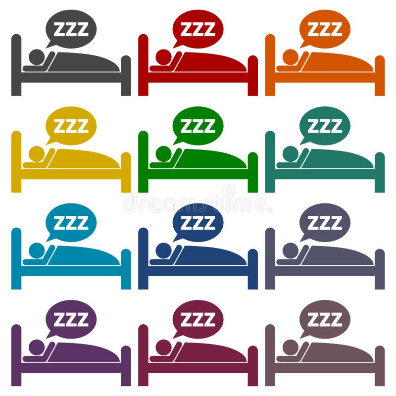 Human Bed Stars Moon Icon Stock Illustrations 99 Human Bed Stars Moon