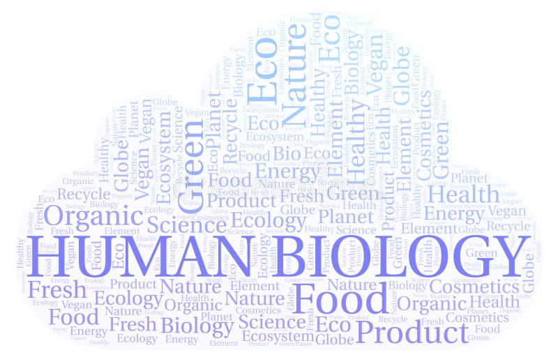 Human Biology word cloud. stock illustration. Illustration of poster - 127782048