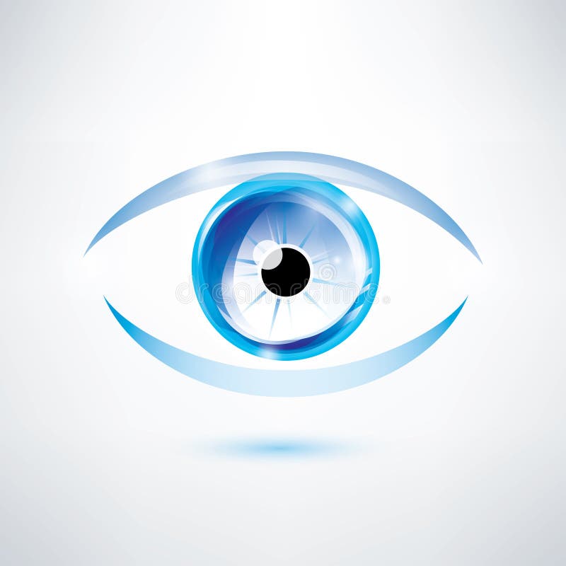 Human blue eye royalty free illustration