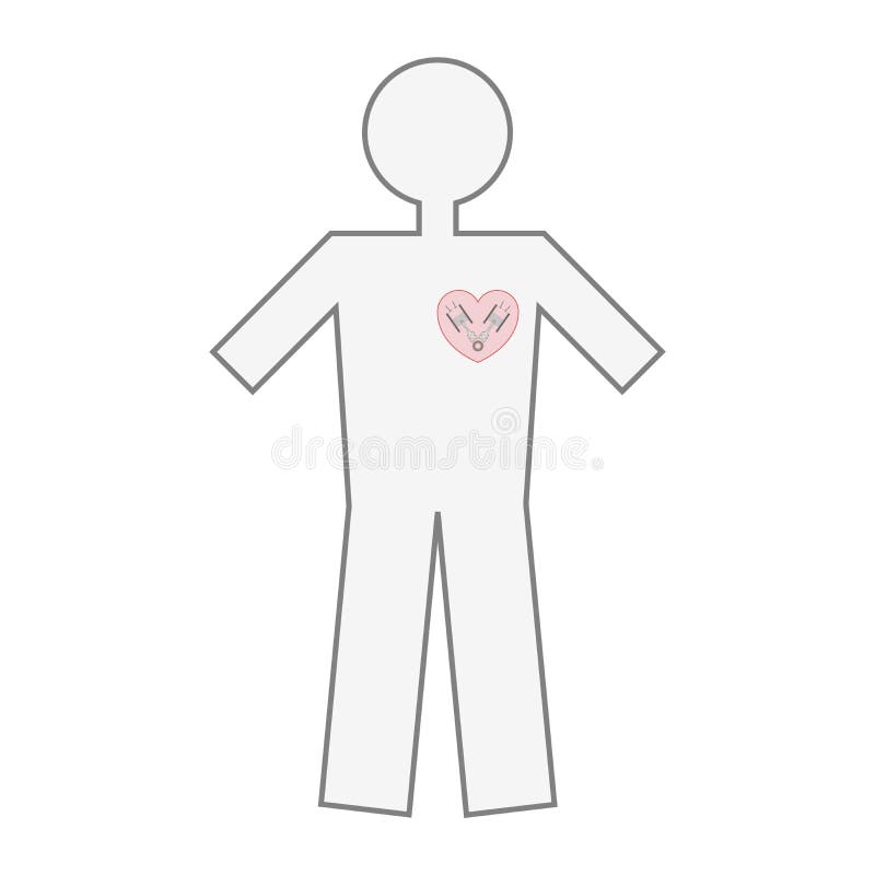 Mechanical Human Love Heart Stock Illustrations 534 Mechanical Human