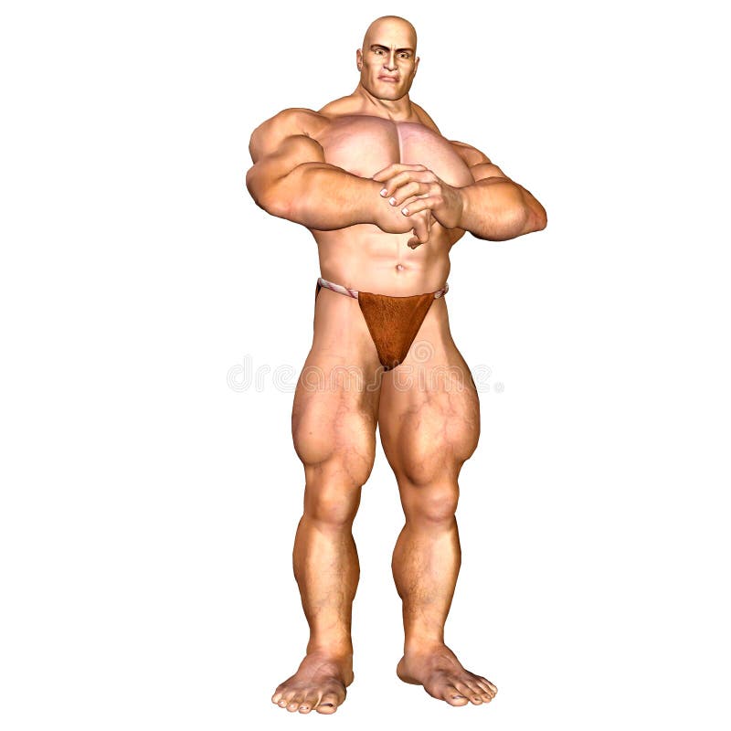 Human Body - Muscular Man stock illustration. Illustration of barbarian -  22770684