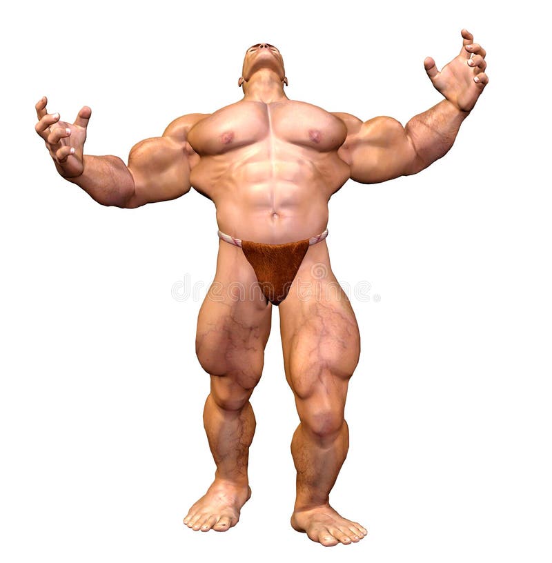 Human Body - Muscular Man stock illustration. Illustration of barbarian -  22770684