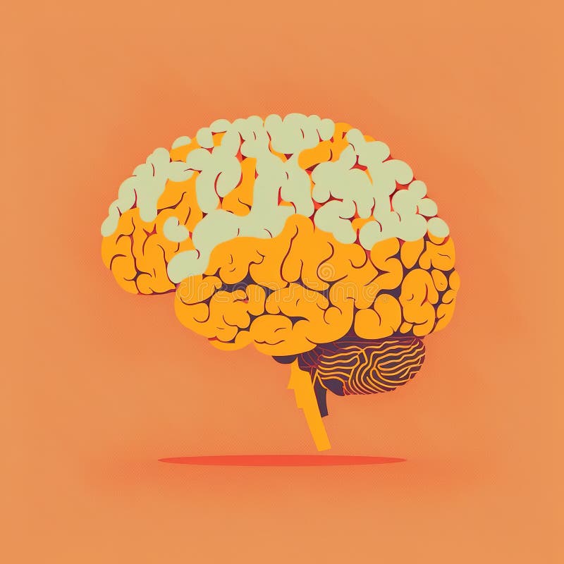 Human Brain Illustrations Design in Vector Art 3d Design Concepts Stock ...