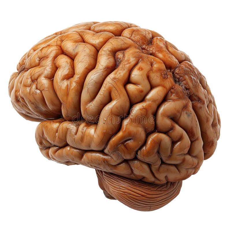 Human brain isolated vector illustration