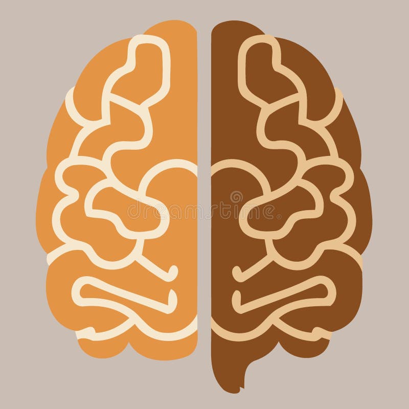 human brain nervous system logo royalty free illustration
