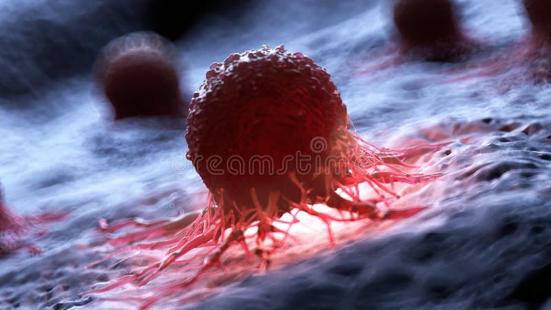A human cancer cell vector illustration