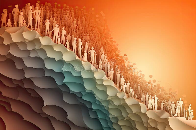 Human Crowd Illustration vector illustration