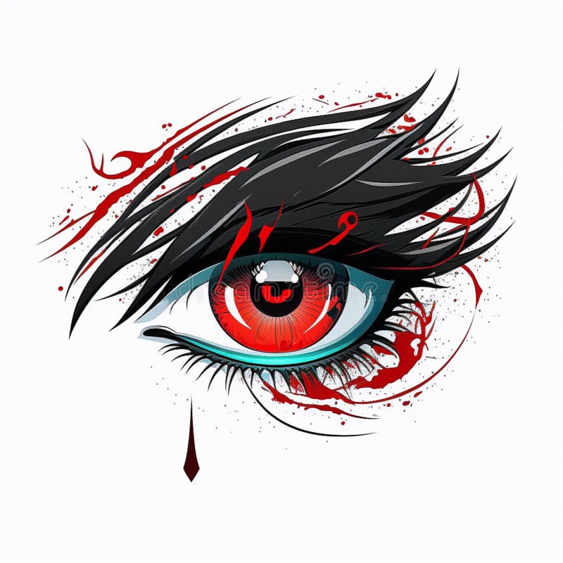 Anime eyes vision fire pop culture logo design 4967183 Vector Art at  Vecteezy