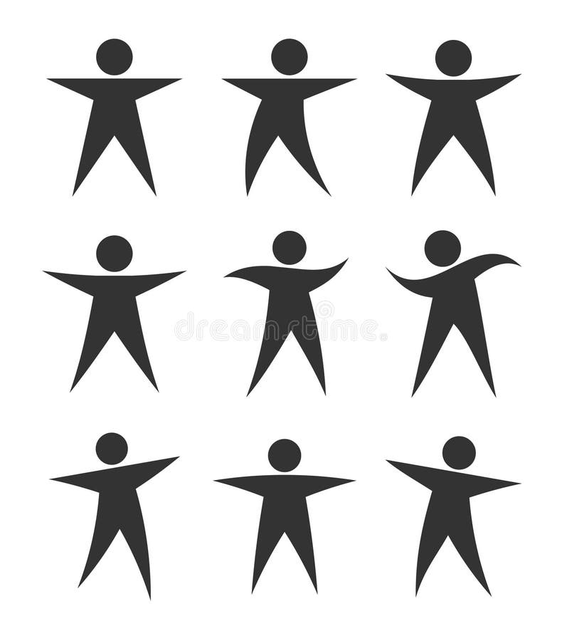 Stick Figure Human Silhouette Stock Illustrations – 6,264 Stick Figure ...