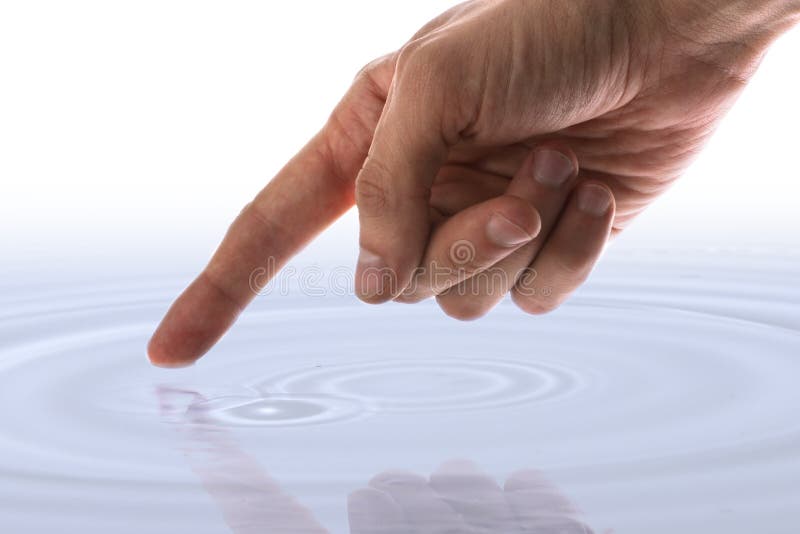 Human Hand Creating A Wave Of Water Picture Image: 4665058