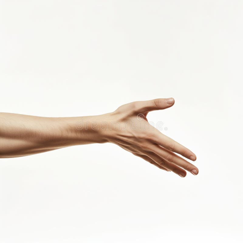 Human Hand Extended in a Gesture of Presentation royalty free illustration