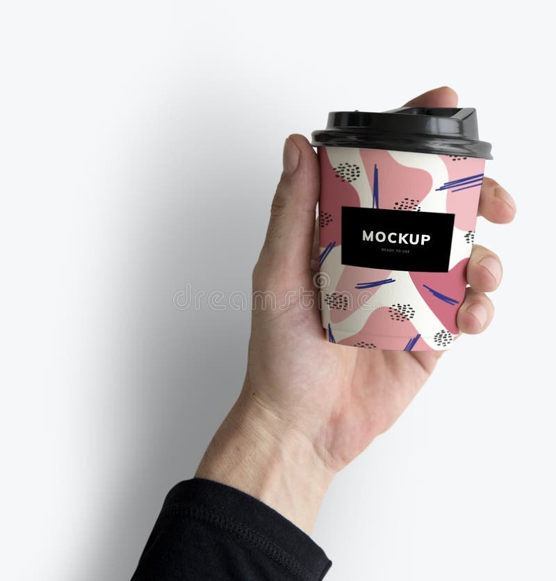 Download Colorful Takeaway Coffee Cup Mockup Design Stock Image Image Of Coffee Background 128559253