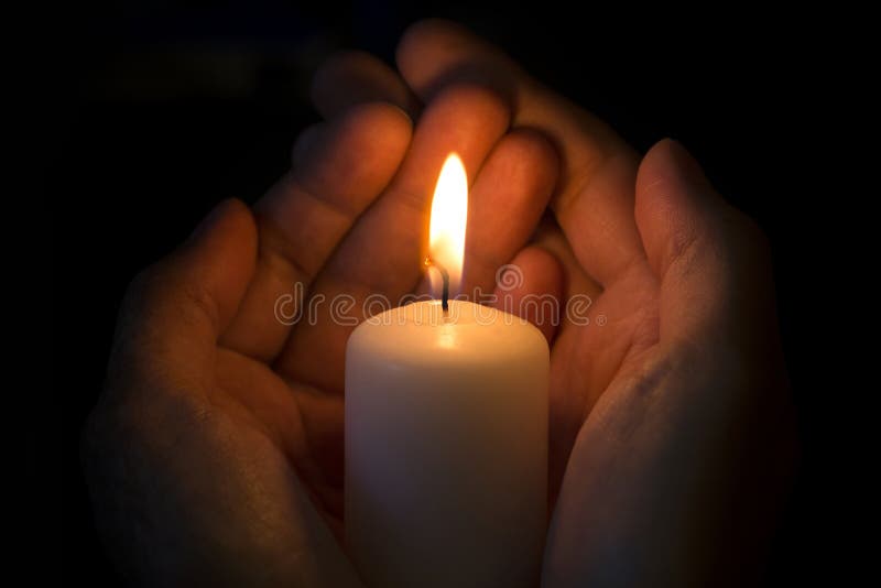 Human Hands Holding a Burning Candle Stock Image Image of glowing, pray 74697127