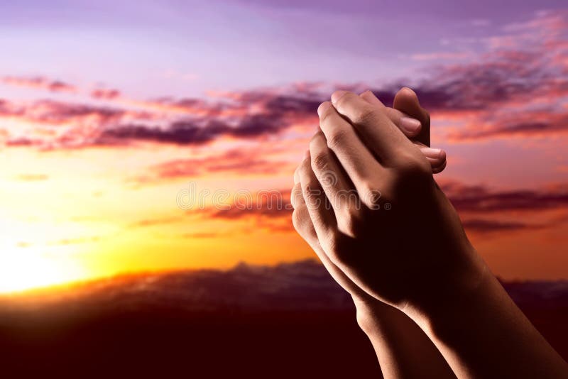 Human Hands Raised while Praying To God Stock Photo - Image of prayer,  religion: 159824336