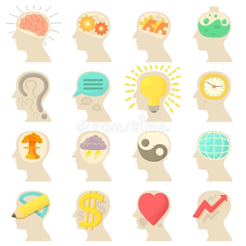 Head logos icons azure stock vector. Illustration of icon 99247165