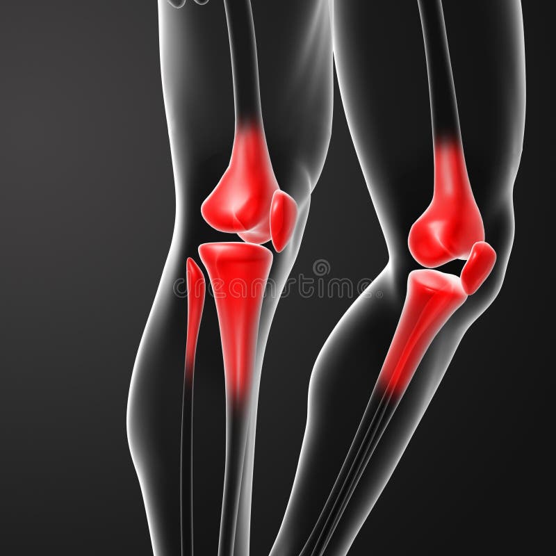 Human knee pain stock illustration. Illustration of medicine 37253901