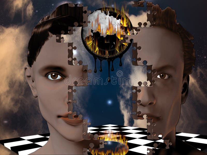 Human Puzzle stock illustration. Illustration of join - 9851425