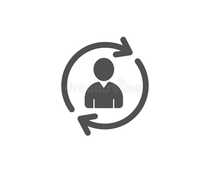 Human Resources simple icon. User Profile sign. stock illustration