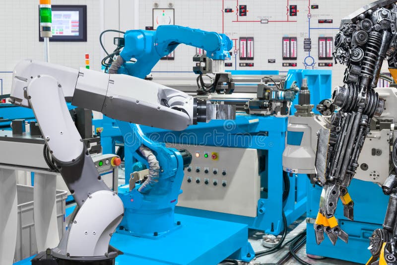 Human robot control automatic robotic hand machine tool industry