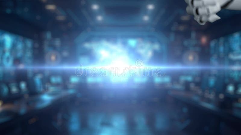 Human and Robot Interaction with AI Interface in Futuristic Digital Environment, Symbolizing Technology Collaboration vector illustration