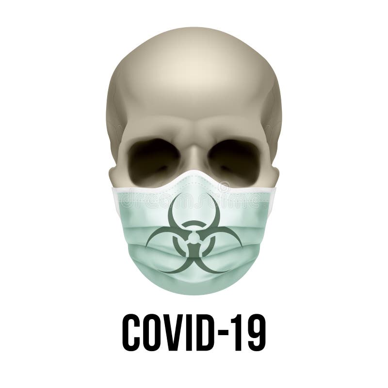 Biohazard Schadelmaske Virusinfektion Vektor Abbildung Illustration Von Unhold Dunkel 78772059