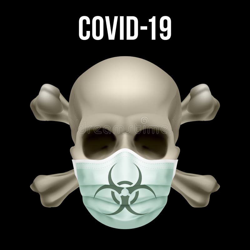 Biohazard Schadelmaske Virusinfektion Vektor Abbildung Illustration Von Unhold Dunkel 78772059