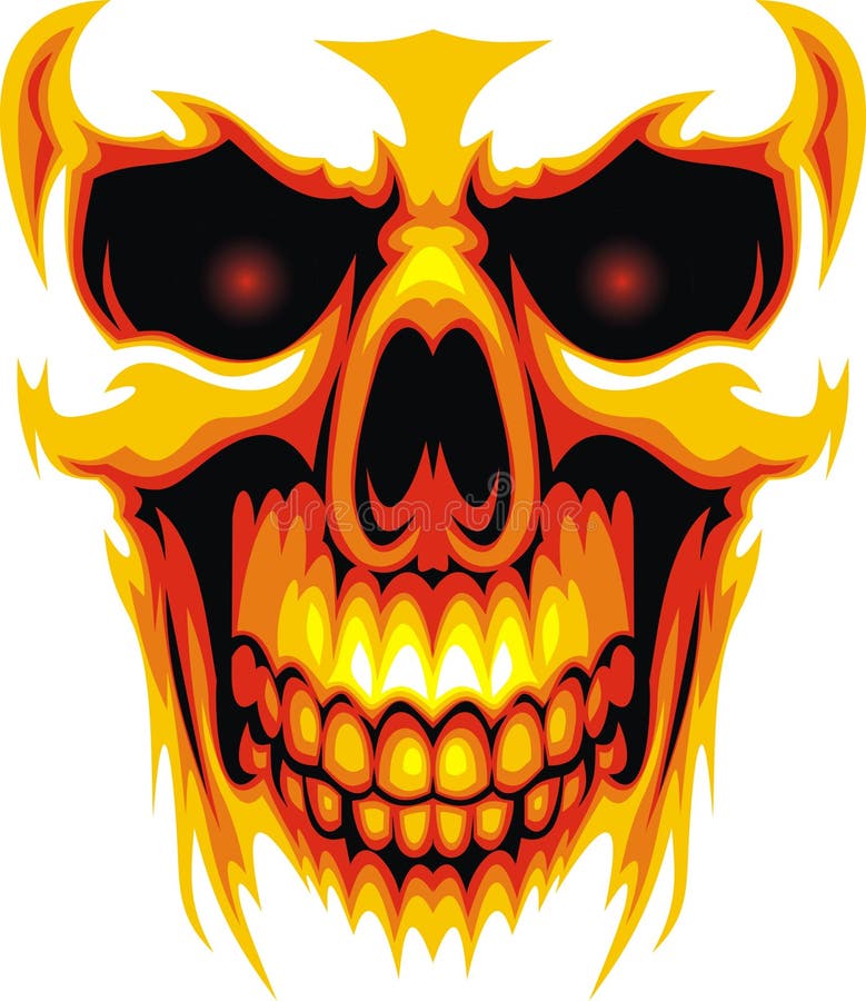 Human skull stock vector. Illustration of dark, icon - 32308244