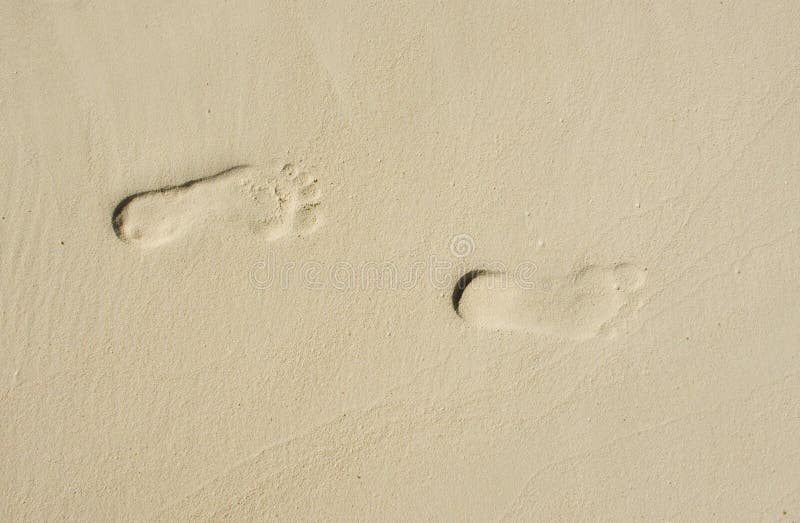 Human traces on sand