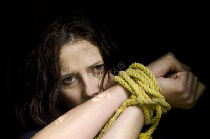 Human trafficking - Concept Photo royalty free stock photos Human trafficking - Concept Photo royalty free stock photos