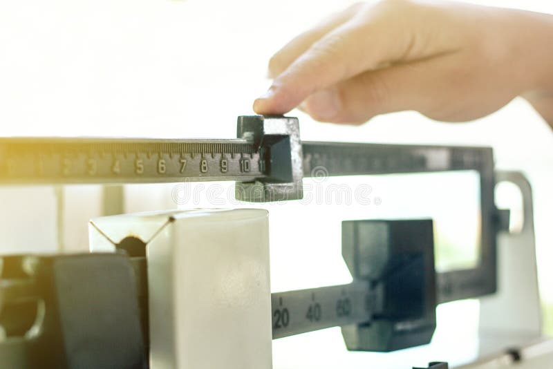 Human weighing machine stock image. Image of care, measuring 174251435