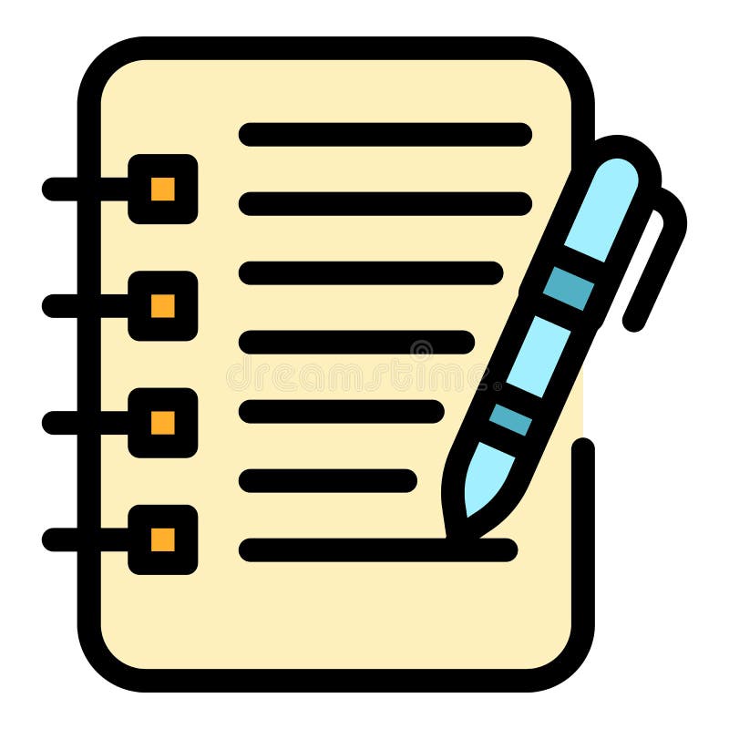 Human writing icon color outline vector royalty free illustration