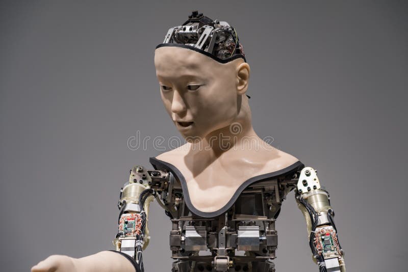 Humanoid Robot Performing Show in Miraikan Museum Emerging Science and Innovation Editorial Image - Image of artificial,