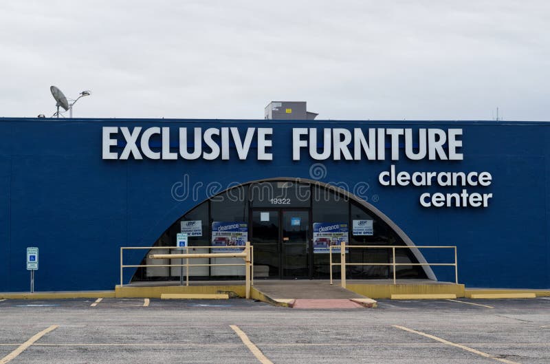 Exclusive Furniture Clearance Center in Humble, Texas. Editorial