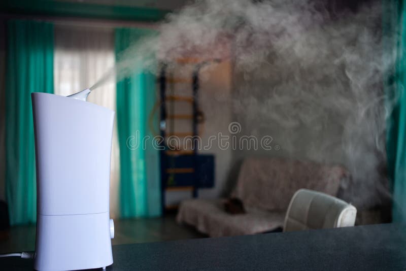Humidifier spreading steam royalty free stock photos