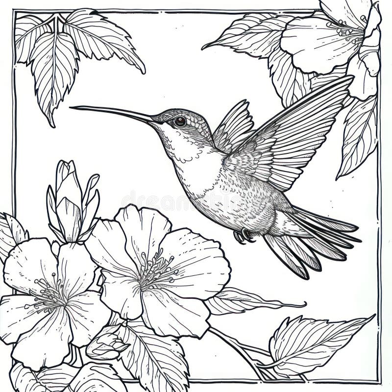 Hummingbird Coloring Page Kids Stock Illustrations – 160 Hummingbird Coloring Page Kids Stock Illustrations, Vectors & Clipart - Dreamstime