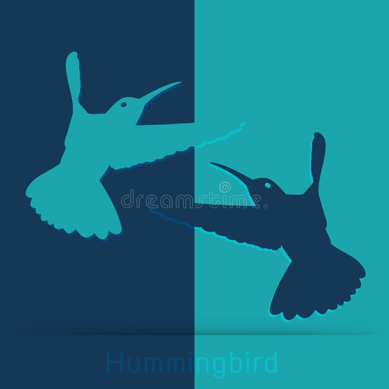 Hummingbird icon stock illustration