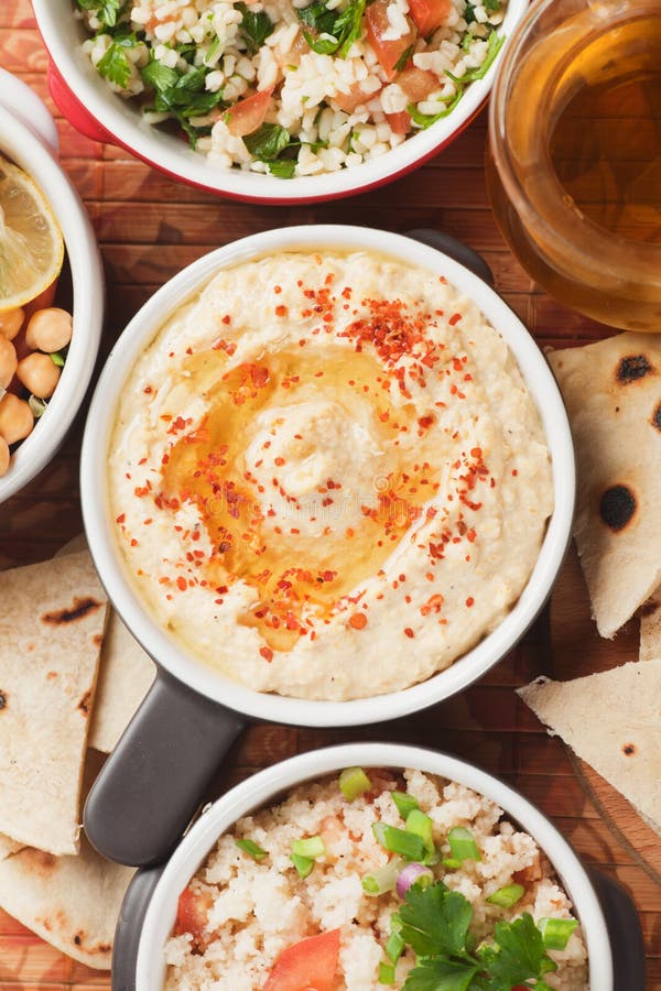 Hummus, chickpea dip stock image. Image of cuisine, hummus 36024931