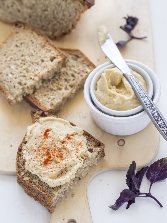 Hummus stock photo. Image of homemade, wooden, middle 31145194