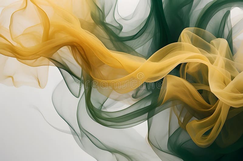 Humo colorido como ondas abstractas. Abstracto de humo colorido con un fondo aislado