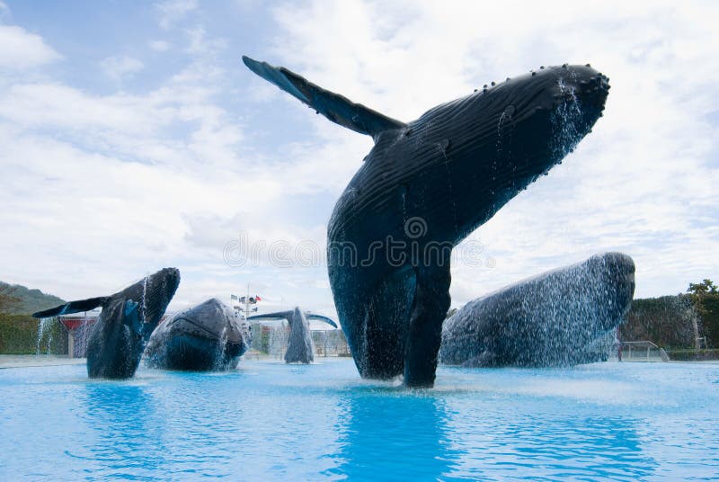 Humpback whale statuary