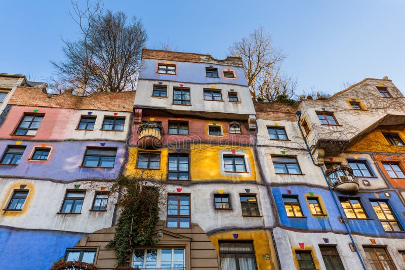 Hundertwasser House in Vienna Austria Stock Image - Image of attraction,  architectural: 131975023