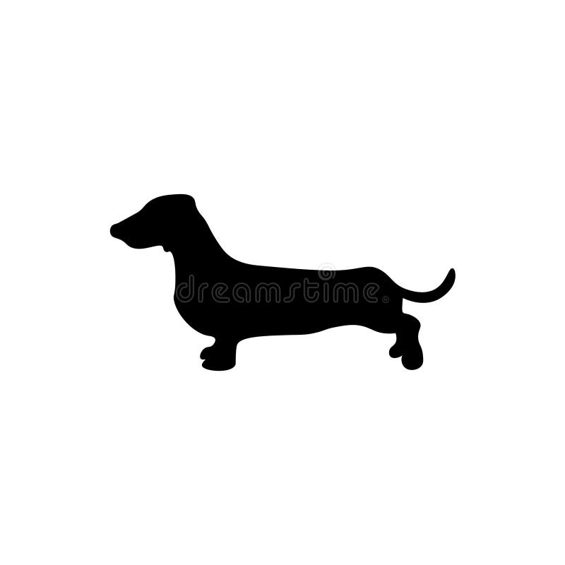 Hundkonturtecken tax royaltyfri illustrationer Hundkonturtecken tax royaltyfri illustrationer