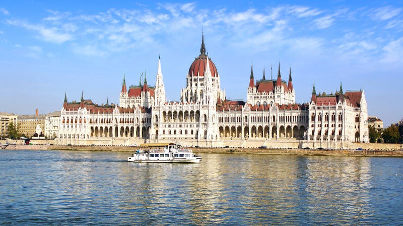 Hungarian Parliament in Budapest, Hungary