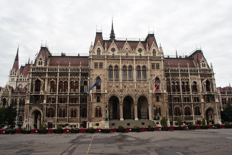 The Hungarian Parliament building.