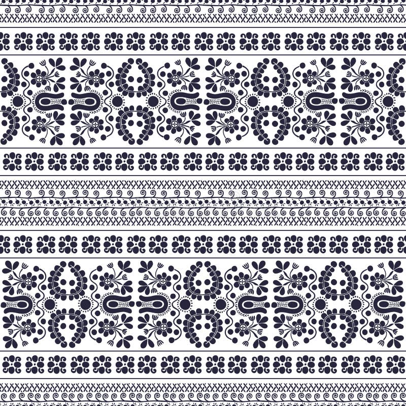 Hungarian seamless pattern stock illustration