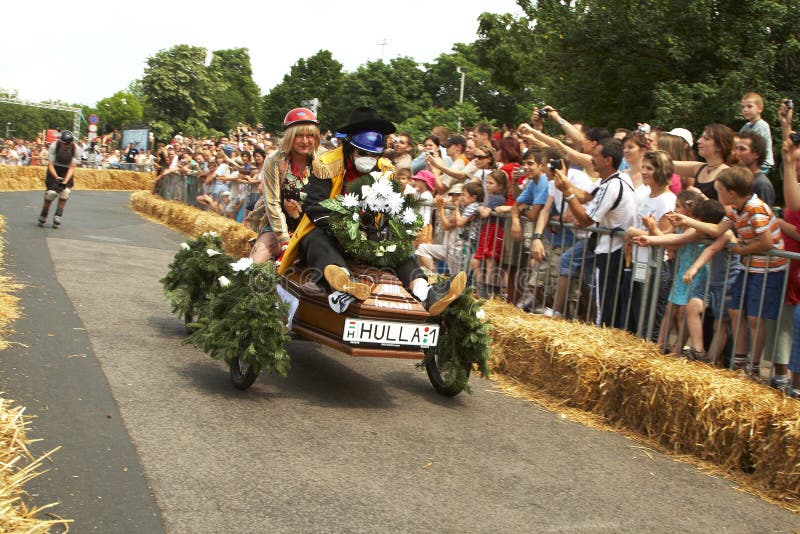Hungarian Soap box race royalty free stock images